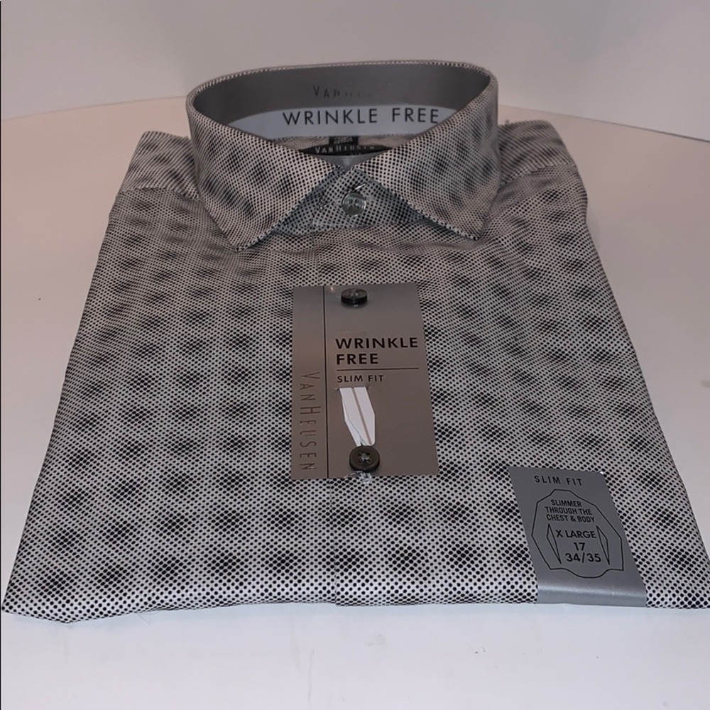 Van Heusin Wrinkle Free Button Down Size XL